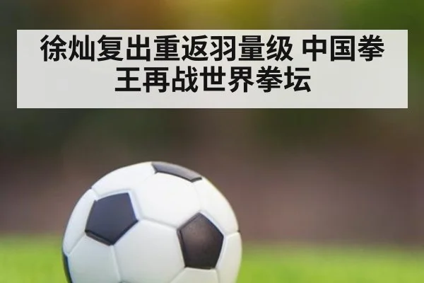 徐灿复出重返羽量级 中国拳王再战世界拳坛